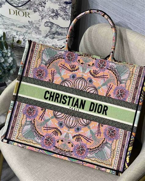 christian dior toile tote|christian dior tote bag colorful.